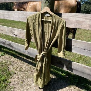 Everlane goweave wrap dress!